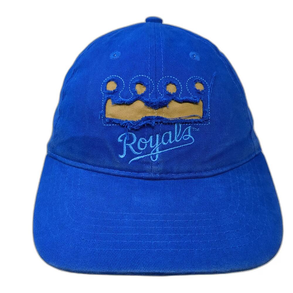 Kansas City Royals MLB ProSport Image Blue Gold Strapback Baseball Cap OSFA
